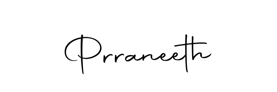 Create a beautiful signature design for name Prraneeth. With this signature (Autography-DOLnW) fonts, you can make a handwritten signature for free. Prraneeth signature style 10 images and pictures png