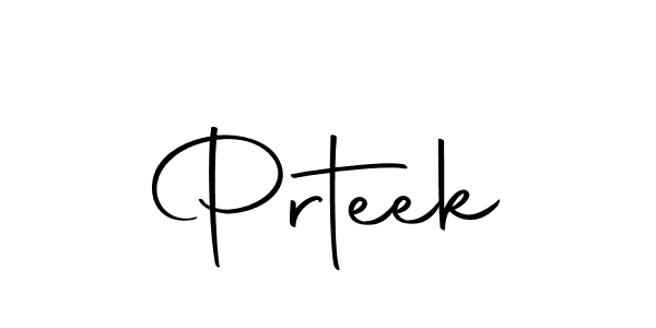 Create a beautiful signature design for name Prteek. With this signature (Autography-DOLnW) fonts, you can make a handwritten signature for free. Prteek signature style 10 images and pictures png