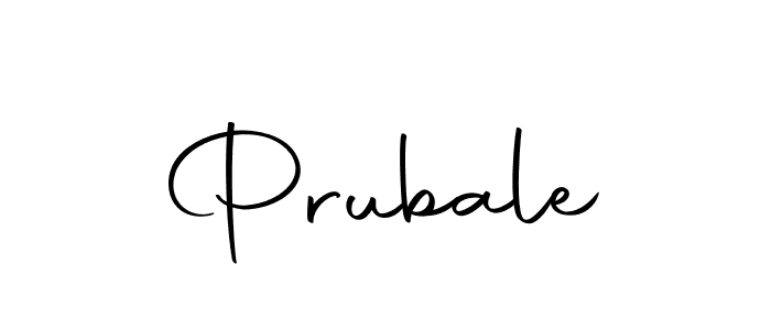 Use a signature maker to create a handwritten signature online. With this signature software, you can design (Autography-DOLnW) your own signature for name Prubale. Prubale signature style 10 images and pictures png