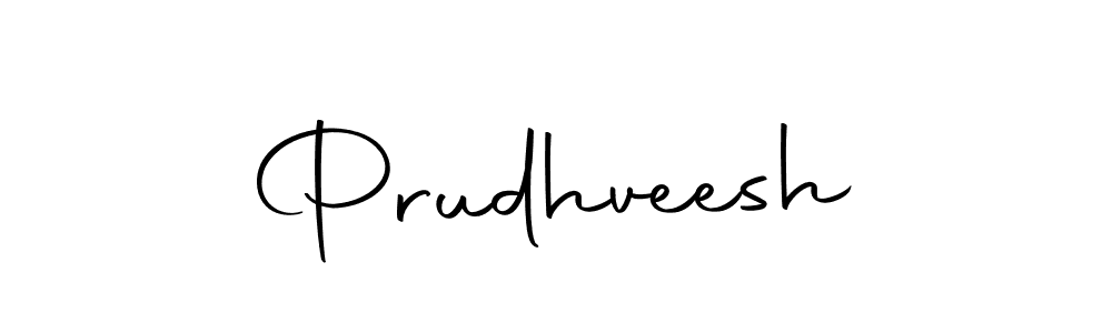 Use a signature maker to create a handwritten signature online. With this signature software, you can design (Autography-DOLnW) your own signature for name Prudhveesh. Prudhveesh signature style 10 images and pictures png