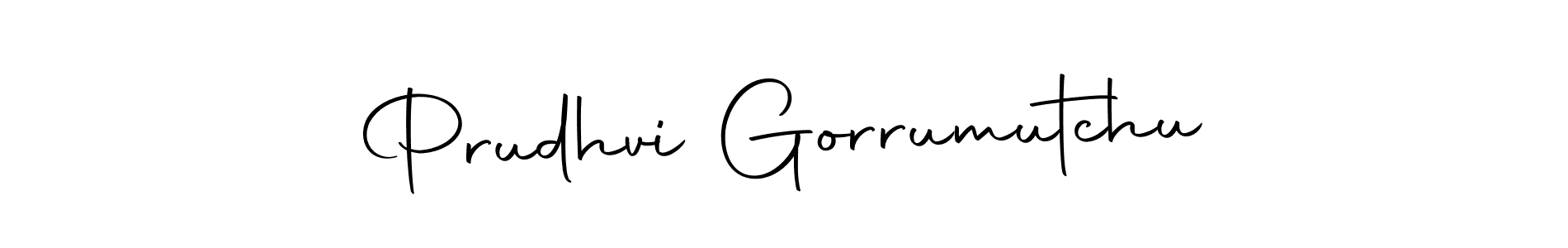 You should practise on your own different ways (Autography-DOLnW) to write your name (Prudhvi Gorrumutchu) in signature. don't let someone else do it for you. Prudhvi Gorrumutchu signature style 10 images and pictures png