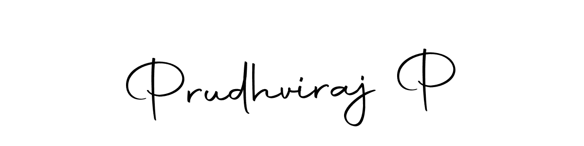 Make a beautiful signature design for name Prudhviraj P. Use this online signature maker to create a handwritten signature for free. Prudhviraj P signature style 10 images and pictures png