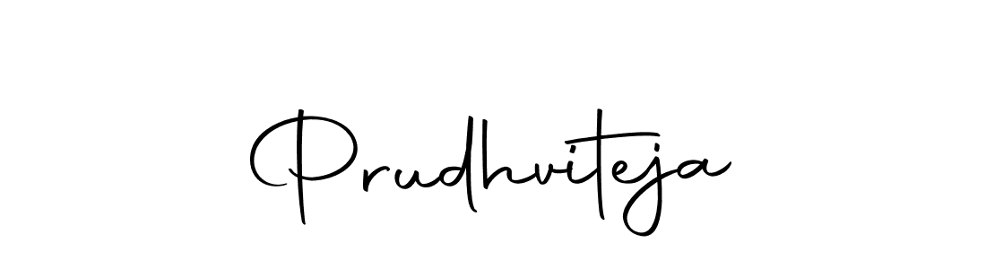 Use a signature maker to create a handwritten signature online. With this signature software, you can design (Autography-DOLnW) your own signature for name Prudhviteja. Prudhviteja signature style 10 images and pictures png