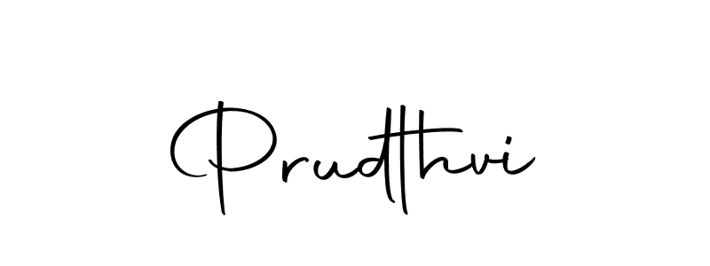 How to make Prudthvi name signature. Use Autography-DOLnW style for creating short signs online. This is the latest handwritten sign. Prudthvi signature style 10 images and pictures png