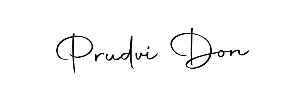 You should practise on your own different ways (Autography-DOLnW) to write your name (Prudvi Don) in signature. don't let someone else do it for you. Prudvi Don signature style 10 images and pictures png