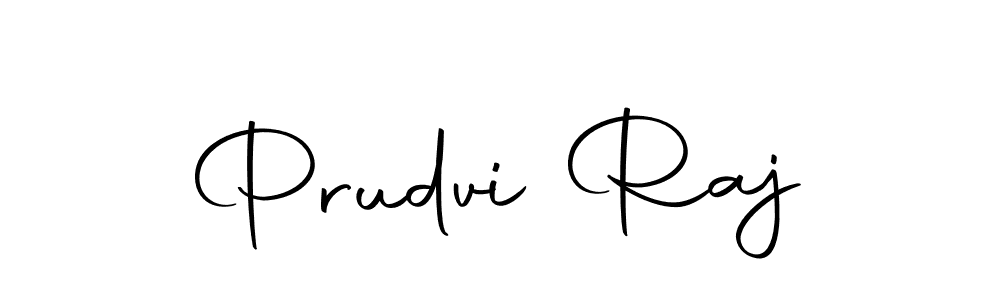 Create a beautiful signature design for name Prudvi Raj. With this signature (Autography-DOLnW) fonts, you can make a handwritten signature for free. Prudvi Raj signature style 10 images and pictures png