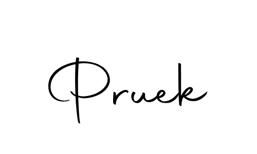 You should practise on your own different ways (Autography-DOLnW) to write your name (Pruek) in signature. don't let someone else do it for you. Pruek signature style 10 images and pictures png