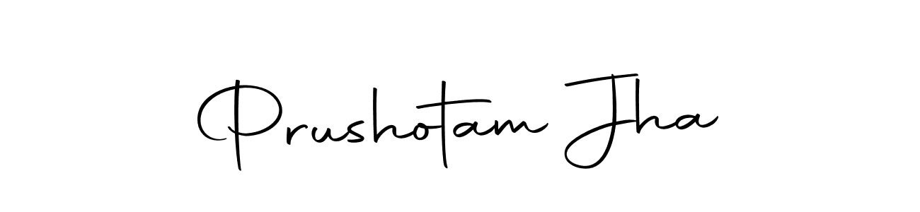 How to make Prushotam Jha name signature. Use Autography-DOLnW style for creating short signs online. This is the latest handwritten sign. Prushotam Jha signature style 10 images and pictures png