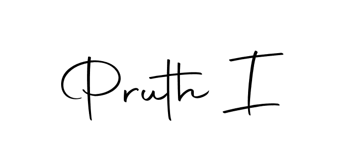 Make a beautiful signature design for name Pruth I. Use this online signature maker to create a handwritten signature for free. Pruth I signature style 10 images and pictures png