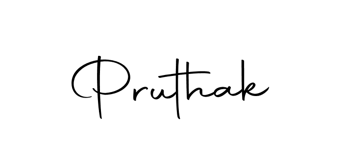 How to make Pruthak name signature. Use Autography-DOLnW style for creating short signs online. This is the latest handwritten sign. Pruthak signature style 10 images and pictures png