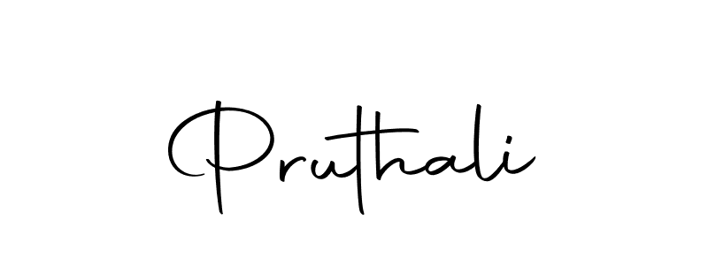 Create a beautiful signature design for name Pruthali. With this signature (Autography-DOLnW) fonts, you can make a handwritten signature for free. Pruthali signature style 10 images and pictures png