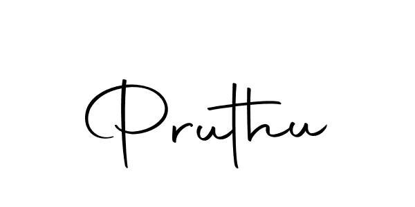 Design your own signature with our free online signature maker. With this signature software, you can create a handwritten (Autography-DOLnW) signature for name Pruthu. Pruthu signature style 10 images and pictures png