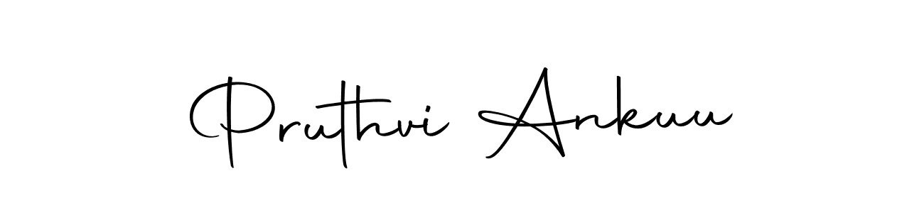 This is the best signature style for the Pruthvi Ankuu name. Also you like these signature font (Autography-DOLnW). Mix name signature. Pruthvi Ankuu signature style 10 images and pictures png