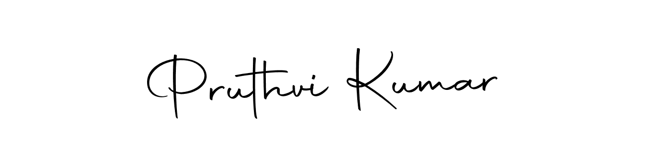 Create a beautiful signature design for name Pruthvi Kumar. With this signature (Autography-DOLnW) fonts, you can make a handwritten signature for free. Pruthvi Kumar signature style 10 images and pictures png