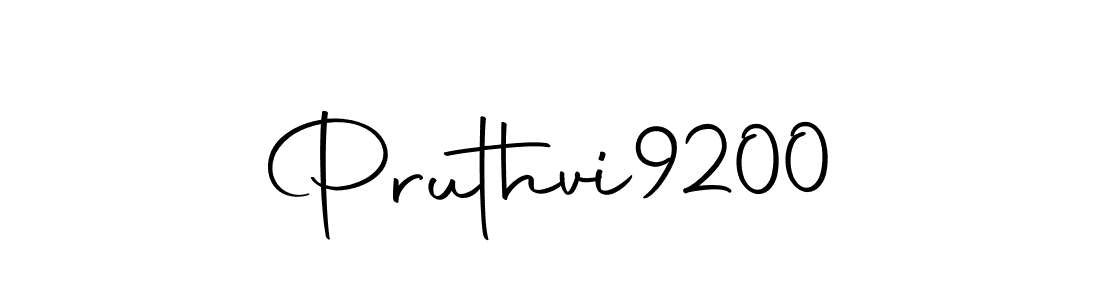 How to make Pruthvi9200 name signature. Use Autography-DOLnW style for creating short signs online. This is the latest handwritten sign. Pruthvi9200 signature style 10 images and pictures png