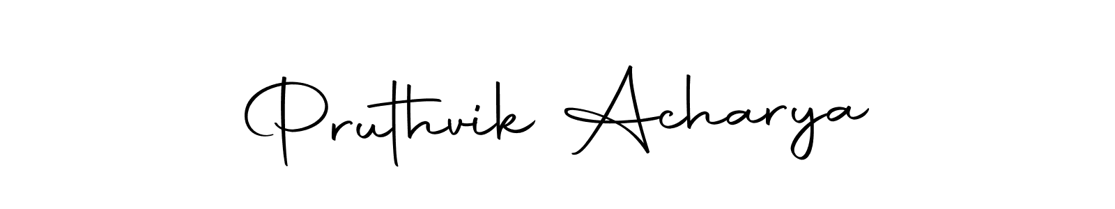 Make a short Pruthvik Acharya signature style. Manage your documents anywhere anytime using Autography-DOLnW. Create and add eSignatures, submit forms, share and send files easily. Pruthvik Acharya signature style 10 images and pictures png