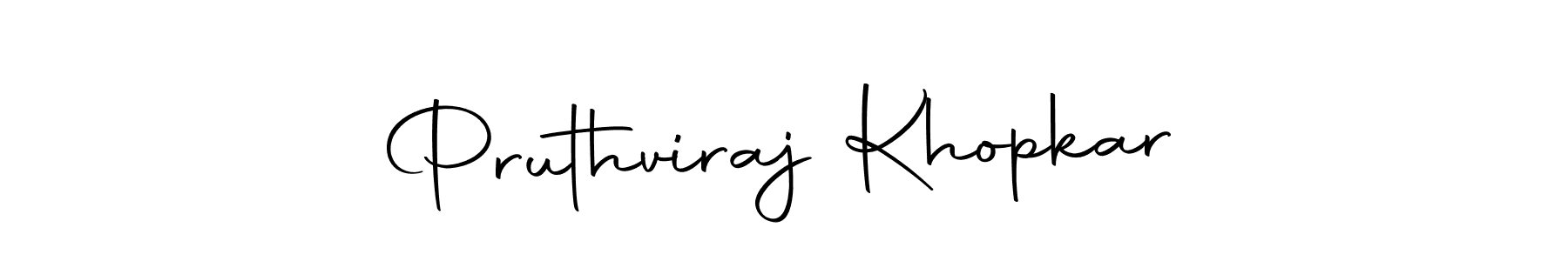 Also we have Pruthviraj Khopkar name is the best signature style. Create professional handwritten signature collection using Autography-DOLnW autograph style. Pruthviraj Khopkar signature style 10 images and pictures png