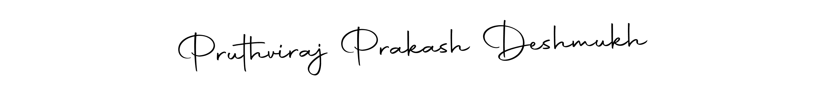 Design your own signature with our free online signature maker. With this signature software, you can create a handwritten (Autography-DOLnW) signature for name Pruthviraj Prakash Deshmukh. Pruthviraj Prakash Deshmukh signature style 10 images and pictures png