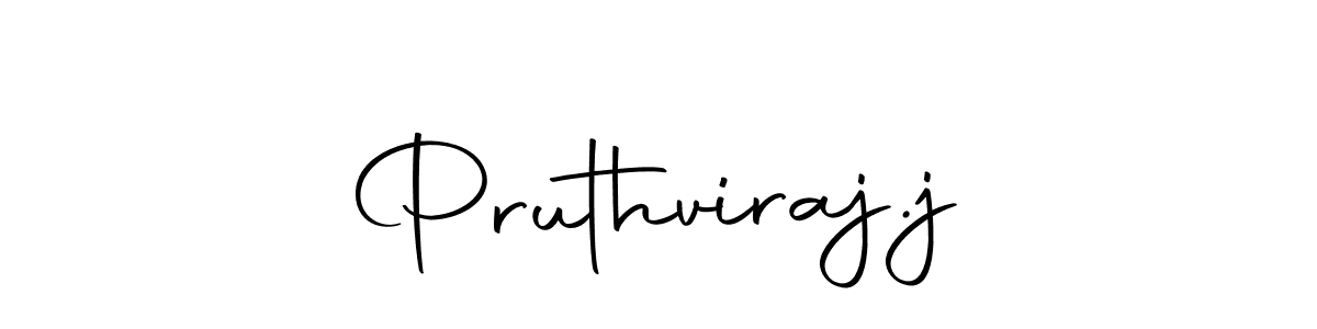 Make a beautiful signature design for name Pruthviraj.j. Use this online signature maker to create a handwritten signature for free. Pruthviraj.j signature style 10 images and pictures png