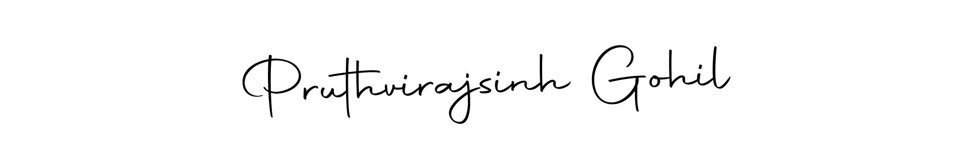Design your own signature with our free online signature maker. With this signature software, you can create a handwritten (Autography-DOLnW) signature for name Pruthvirajsinh Gohil. Pruthvirajsinh Gohil signature style 10 images and pictures png