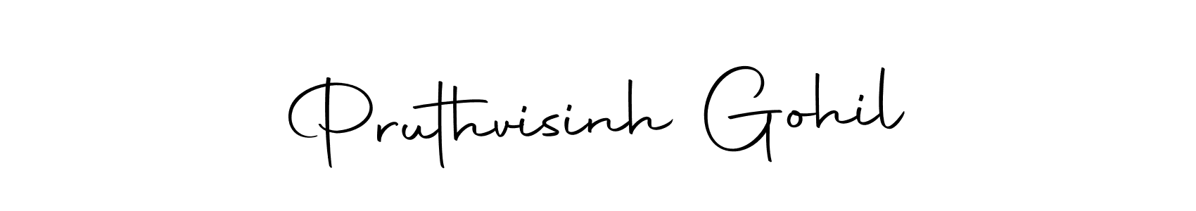 Pruthvisinh Gohil stylish signature style. Best Handwritten Sign (Autography-DOLnW) for my name. Handwritten Signature Collection Ideas for my name Pruthvisinh Gohil. Pruthvisinh Gohil signature style 10 images and pictures png