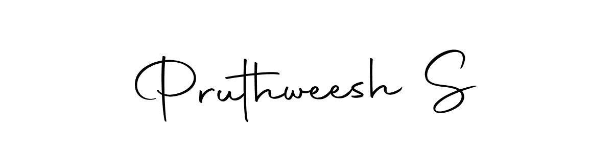 Make a beautiful signature design for name Pruthweesh S. Use this online signature maker to create a handwritten signature for free. Pruthweesh S signature style 10 images and pictures png