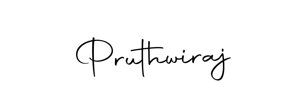 How to make Pruthwiraj name signature. Use Autography-DOLnW style for creating short signs online. This is the latest handwritten sign. Pruthwiraj signature style 10 images and pictures png