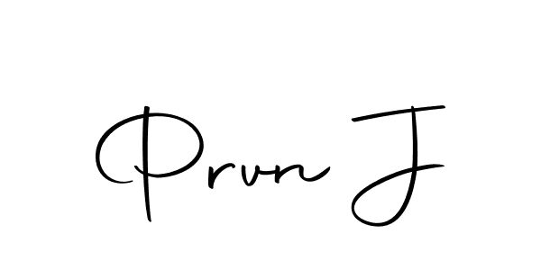Make a beautiful signature design for name Prvn J. With this signature (Autography-DOLnW) style, you can create a handwritten signature for free. Prvn J signature style 10 images and pictures png