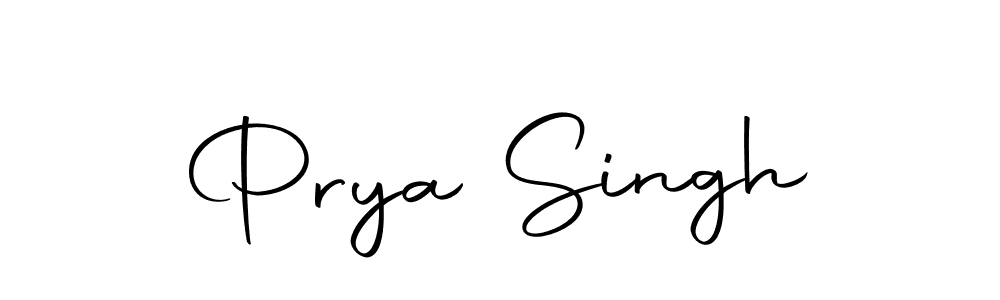 Create a beautiful signature design for name Prya Singh. With this signature (Autography-DOLnW) fonts, you can make a handwritten signature for free. Prya Singh signature style 10 images and pictures png