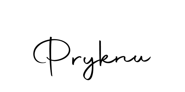 Create a beautiful signature design for name Pryknu. With this signature (Autography-DOLnW) fonts, you can make a handwritten signature for free. Pryknu signature style 10 images and pictures png