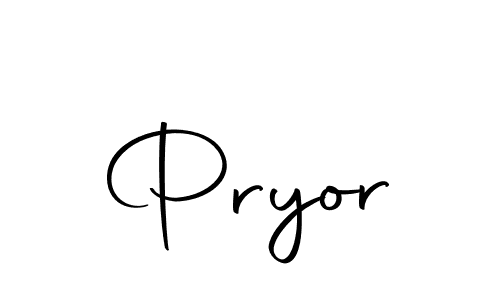 Make a beautiful signature design for name Pryor. With this signature (Autography-DOLnW) style, you can create a handwritten signature for free. Pryor signature style 10 images and pictures png