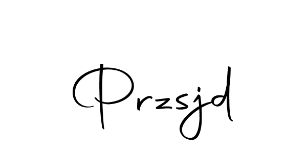 You should practise on your own different ways (Autography-DOLnW) to write your name (Przsjd) in signature. don't let someone else do it for you. Przsjd signature style 10 images and pictures png