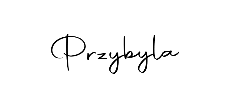 How to make Przybyla signature? Autography-DOLnW is a professional autograph style. Create handwritten signature for Przybyla name. Przybyla signature style 10 images and pictures png