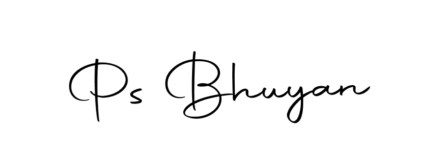 Design your own signature with our free online signature maker. With this signature software, you can create a handwritten (Autography-DOLnW) signature for name Ps Bhuyan. Ps Bhuyan signature style 10 images and pictures png