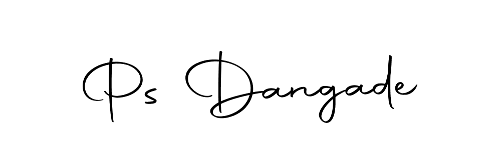 Ps Dangade stylish signature style. Best Handwritten Sign (Autography-DOLnW) for my name. Handwritten Signature Collection Ideas for my name Ps Dangade. Ps Dangade signature style 10 images and pictures png