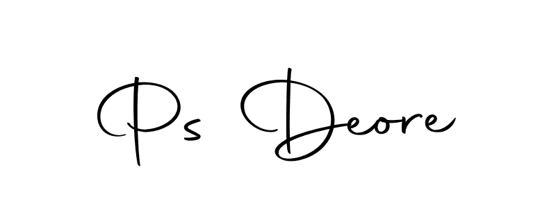 You should practise on your own different ways (Autography-DOLnW) to write your name (Ps Deore) in signature. don't let someone else do it for you. Ps Deore signature style 10 images and pictures png