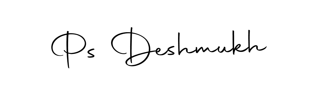 Make a beautiful signature design for name Ps Deshmukh. With this signature (Autography-DOLnW) style, you can create a handwritten signature for free. Ps Deshmukh signature style 10 images and pictures png