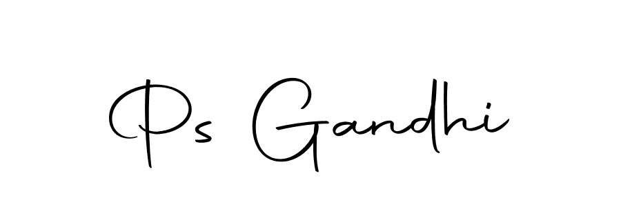 Design your own signature with our free online signature maker. With this signature software, you can create a handwritten (Autography-DOLnW) signature for name Ps Gandhi. Ps Gandhi signature style 10 images and pictures png