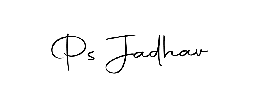 Design your own signature with our free online signature maker. With this signature software, you can create a handwritten (Autography-DOLnW) signature for name Ps Jadhav. Ps Jadhav signature style 10 images and pictures png