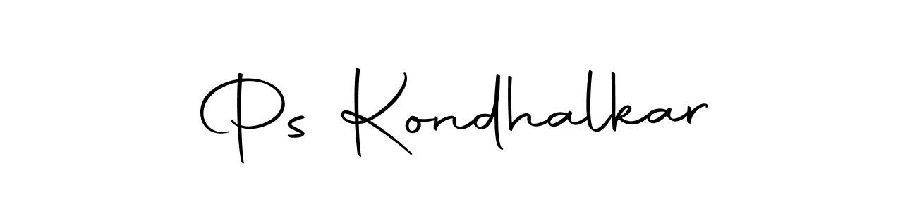 Make a beautiful signature design for name Ps Kondhalkar. Use this online signature maker to create a handwritten signature for free. Ps Kondhalkar signature style 10 images and pictures png
