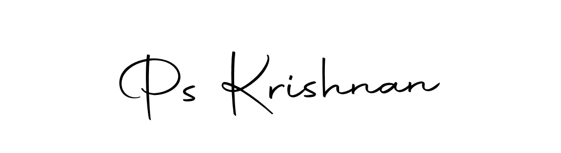 Ps Krishnan stylish signature style. Best Handwritten Sign (Autography-DOLnW) for my name. Handwritten Signature Collection Ideas for my name Ps Krishnan. Ps Krishnan signature style 10 images and pictures png