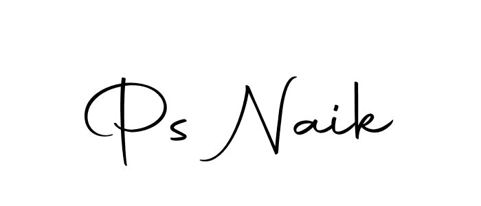 You should practise on your own different ways (Autography-DOLnW) to write your name (Ps Naik) in signature. don't let someone else do it for you. Ps Naik signature style 10 images and pictures png