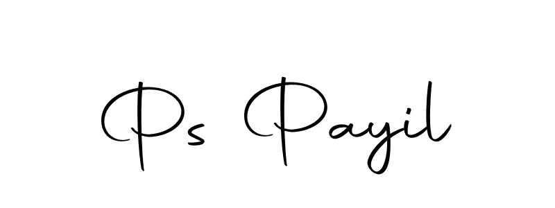 How to make Ps Payil name signature. Use Autography-DOLnW style for creating short signs online. This is the latest handwritten sign. Ps Payil signature style 10 images and pictures png