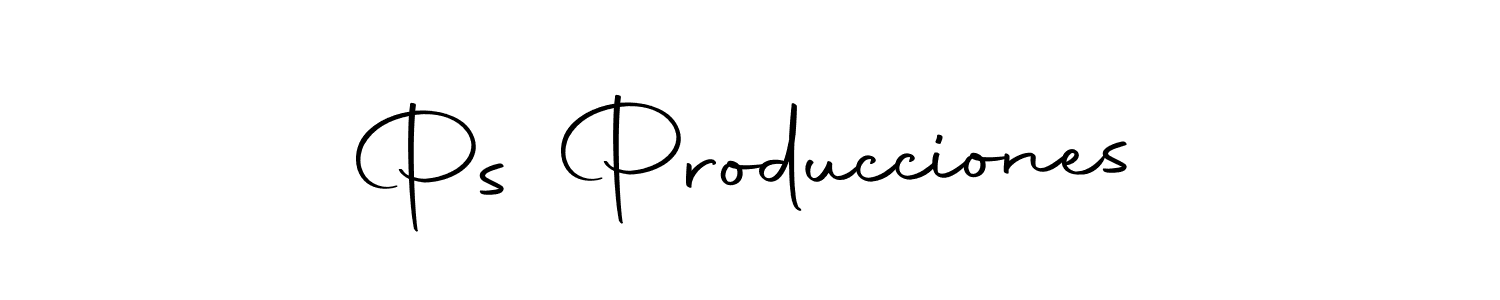 Similarly Autography-DOLnW is the best handwritten signature design. Signature creator online .You can use it as an online autograph creator for name Ps Producciones. Ps Producciones signature style 10 images and pictures png