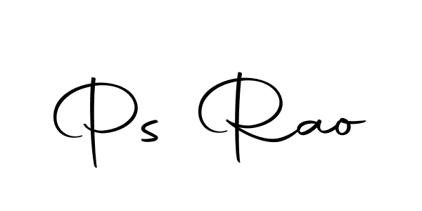 Design your own signature with our free online signature maker. With this signature software, you can create a handwritten (Autography-DOLnW) signature for name Ps Rao. Ps Rao signature style 10 images and pictures png