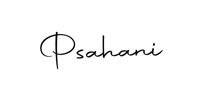 Make a beautiful signature design for name Psahani. Use this online signature maker to create a handwritten signature for free. Psahani signature style 10 images and pictures png