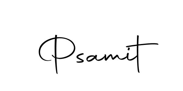 Similarly Autography-DOLnW is the best handwritten signature design. Signature creator online .You can use it as an online autograph creator for name Psamit. Psamit signature style 10 images and pictures png
