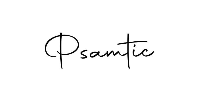 How to make Psamtic name signature. Use Autography-DOLnW style for creating short signs online. This is the latest handwritten sign. Psamtic signature style 10 images and pictures png