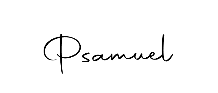 Psamuel stylish signature style. Best Handwritten Sign (Autography-DOLnW) for my name. Handwritten Signature Collection Ideas for my name Psamuel. Psamuel signature style 10 images and pictures png