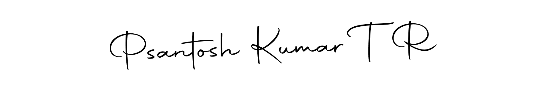 Psantosh Kumar T R stylish signature style. Best Handwritten Sign (Autography-DOLnW) for my name. Handwritten Signature Collection Ideas for my name Psantosh Kumar T R. Psantosh Kumar T R signature style 10 images and pictures png